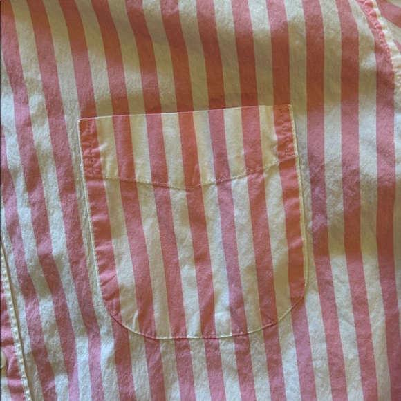 J. Crew Pink and White Striped Button Down Shirt - Picture 3 of 6